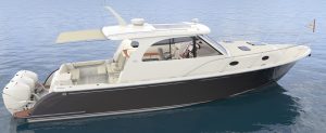 Hinckley Sport Boat 40x_Profile with Shade